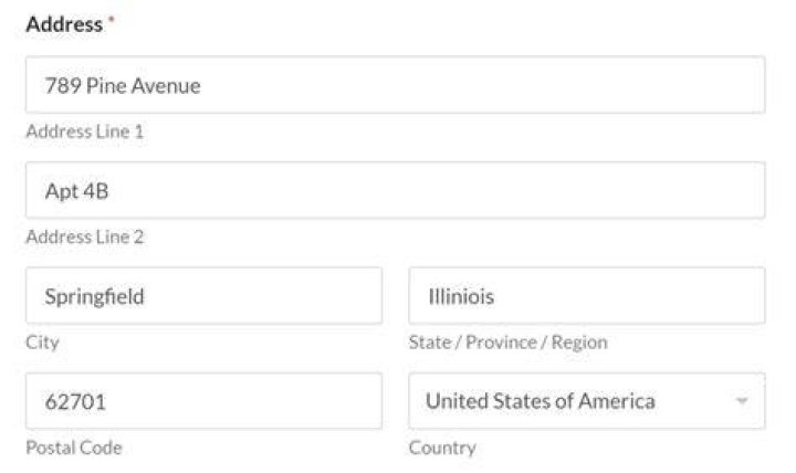 Understanding The Format Of A US Address Example